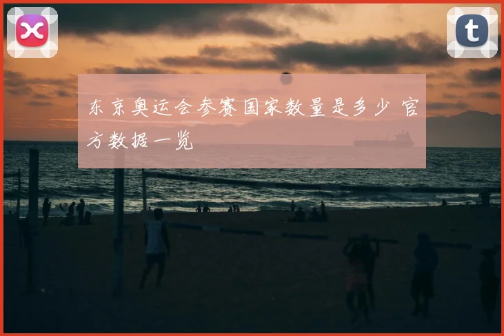 东京奥运会参赛国家数量是多少 官方数据一览