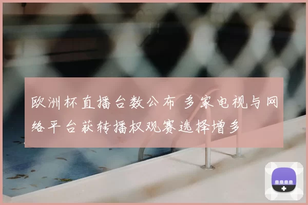 欧洲杯直播台数公布 多家电视与网络平台获转播权观赛选择增多